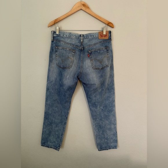 LEVI’S 501 CT acid washed distressed jeans - Picture 3 of 7